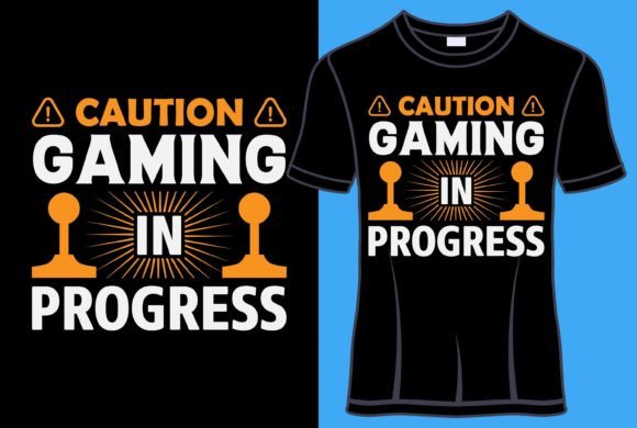 A Bold Gaming Typography T-Shirt Design