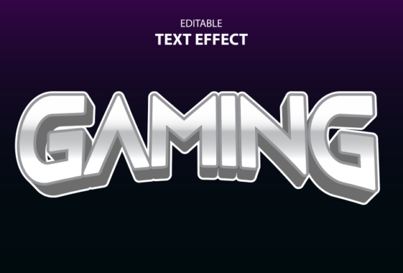 Creating a Bold Gaming Brand with a Purple Text Effect