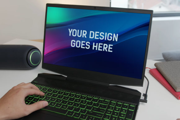 Elevating Digital Presentation: The Strategic Advantage of HP Gaming Laptop Mockup 18
