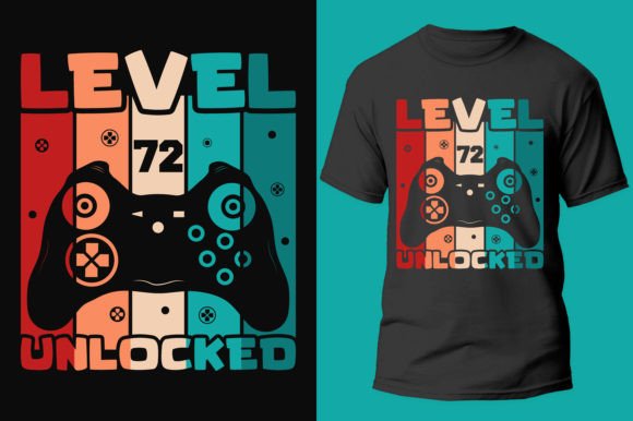Gamer Gaming Level 72 Unlocked: Your Digital Creative Asset