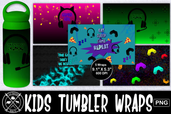 Gaming Kids Tumbler Wrap Bundle for Creative Projects