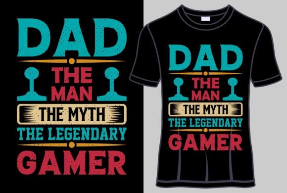 Gaming Typography T-Shirt Designs for Every Creator