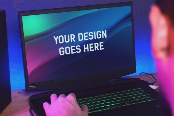 HP Gaming Laptop Mockup 13: Elevate Your Design Presentations