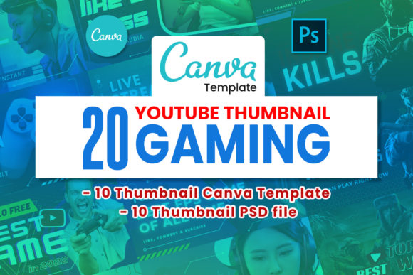 Master Your YouTube Channel's Visual Identity with a 20 Youtube Gaming Thumbnail Kit