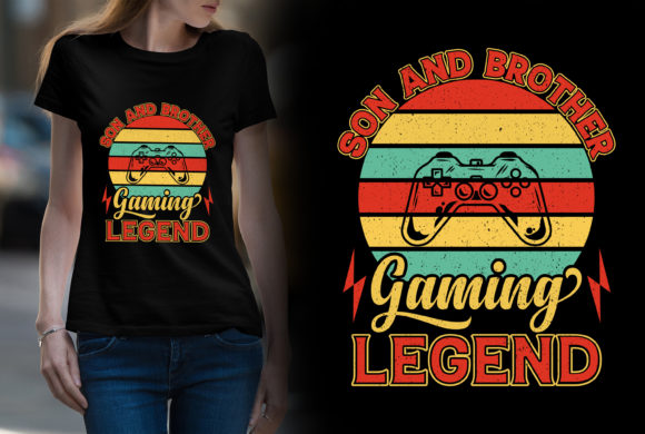 Son and Brother Gaming Legend: Celebrating Family Bonds Through Custom Apparel