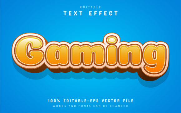 The Cartoon Orange Gaming Text Effect: A Creator's Tool for Dynamic Design