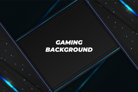 The Modern Gaming Background Black and Blue: Elevating Professional Content Creation