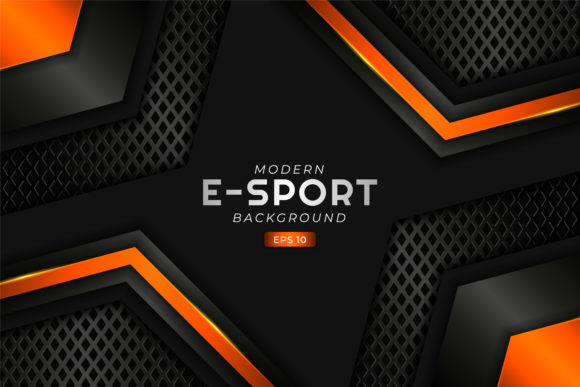 The Power of Modern Background E-Sport Gaming Orange in Digital Design